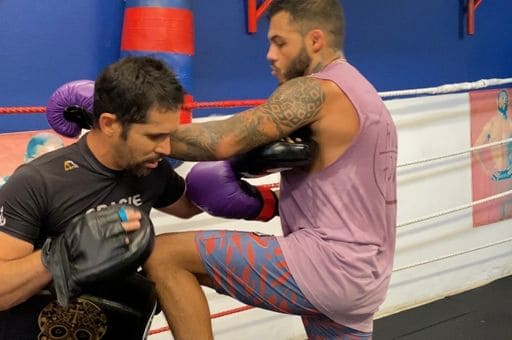 Coach Rufo training UFC Fighter Marco Beltran
